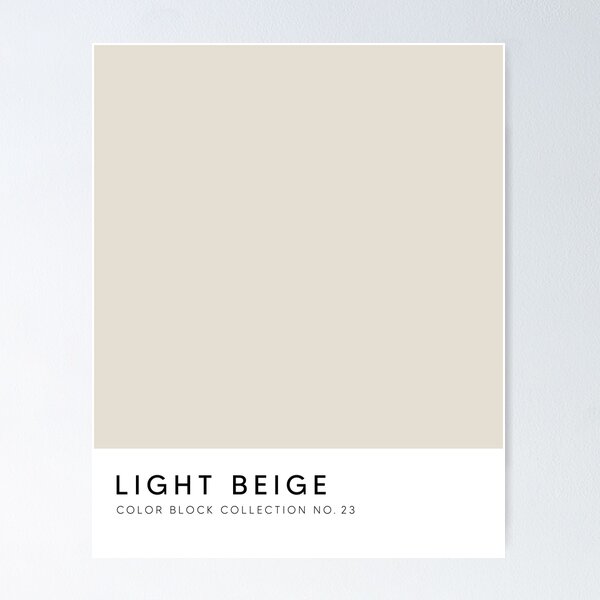 Beige Pantone Style Color Swatch Art Board Print for Sale by fempreneurco