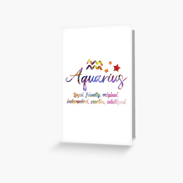 Item preview, Aquarius Traits Zodiac Sign Gift For Aquarius Symbol Traits Rainbow Text designed and sold by SourceSoulZoDac.