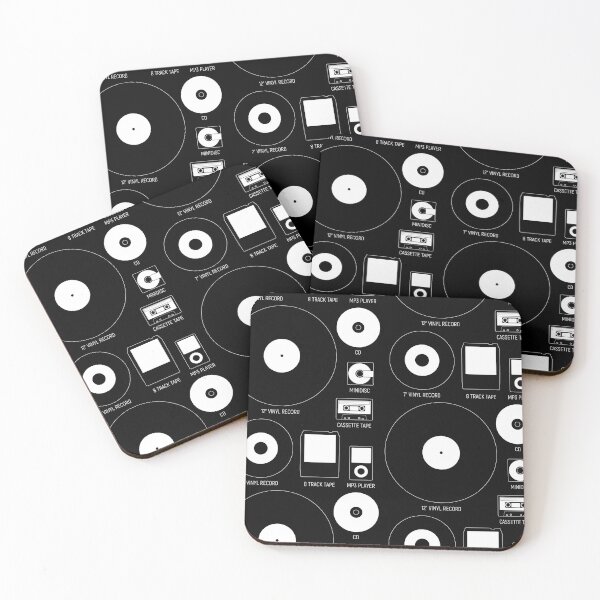 Item preview, Audio Anachronist - Music Format History Icons (On Black) designed and sold by STUDIO-72.