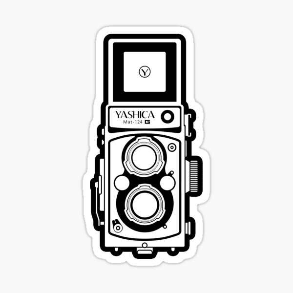 Yashica Mat 125G Black Sticker