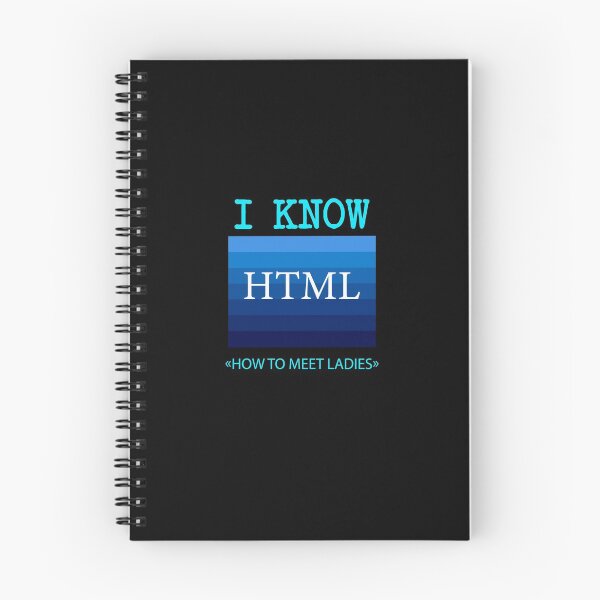 Item preview, I Know HTML (How To Meet Ladies) vitage bleu retro designed and sold by midodesign20.