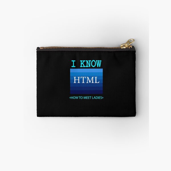 Item preview, I Know HTML (How To Meet Ladies) vitage bleu retro designed and sold by midodesign20.