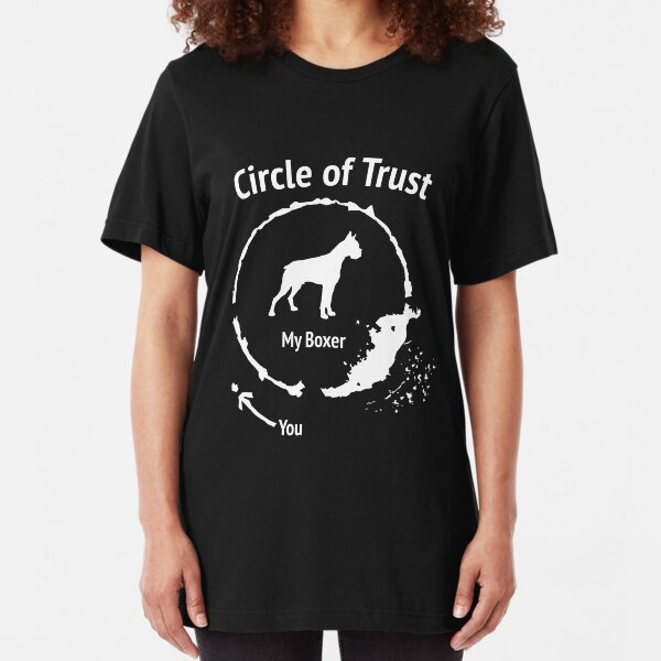 Funny Boxer shirt - Circle of Trust Slim Fit T-Shirt