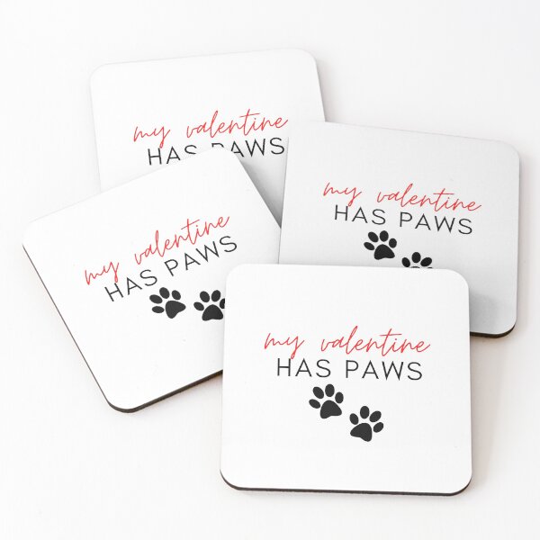 Item preview, my valentine has paws funny Valentines day gift for girlfriend, women, wife, dogs lover designed and sold by Mehdi Art.