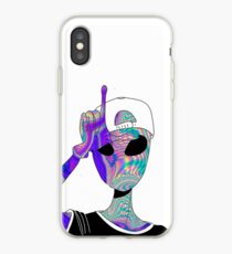 holographic alien iPhone Case
