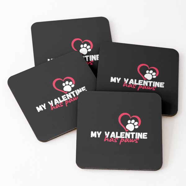 Item preview, my valentine has paws funny Valentines day gift for girlfriend, women, wife, dogs lover designed and sold by Mehdi Art.