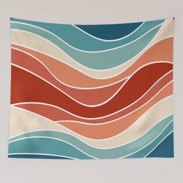 Item preview, Multicolor retro waves designed and sold by BattaAnastasia.