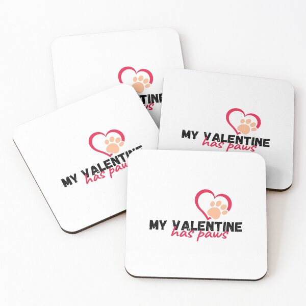 Item preview, Copy of my valentine has paws funny Valentines day gift for girlfriend, women, wife, dogs lover designed and sold by Mehdi Art.