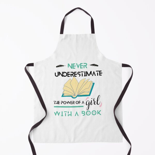 Item preview, Never Underestimate A Girl Who Loves Books designed and sold by deepblueH.