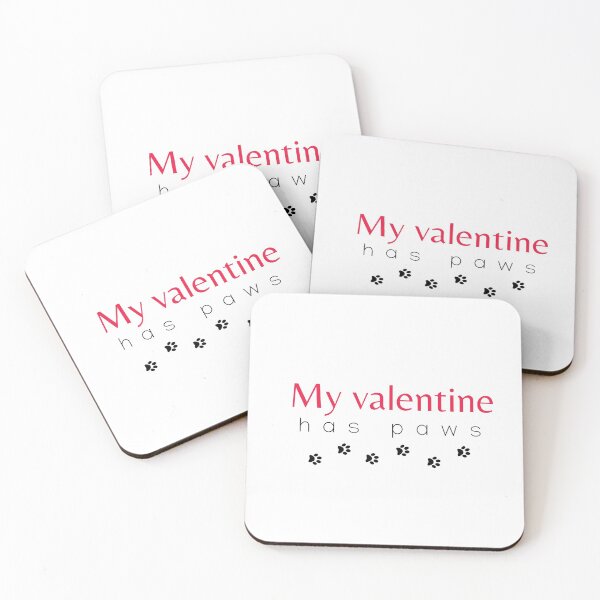 Item preview, my valentine has paws funny Valentines day gift for girlfriend, women, wife, dogs lover designed and sold by Mehdi Art.