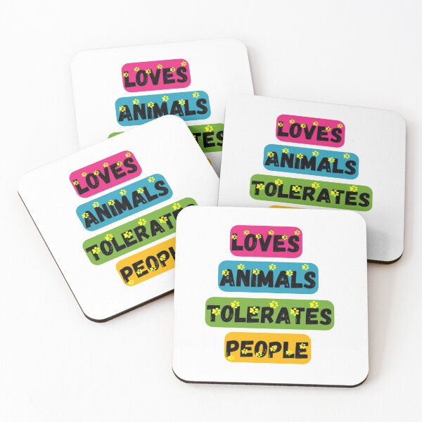 Item preview, Loves Animals Tolerates People designed and sold by Digitalme Designs.