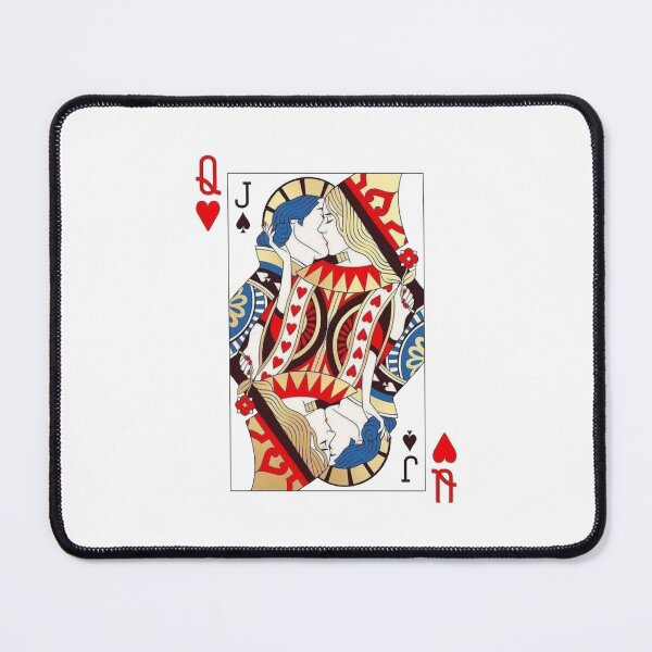 Item preview, Jack kiss Queen of hearts card symbol designed and sold by Alexandra Designer.
