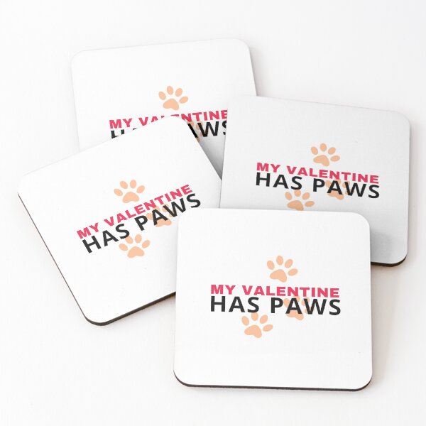 Item preview, my valentine has paws funny Valentines day gift for girlfriend, women, wife, dogs lover designed and sold by Mehdi Art.