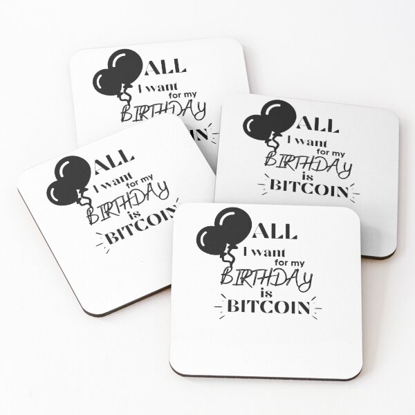 Item preview, All I want for my birthday is BITCOIN- Birthday gift - Balloons -Unique gift for stock market, crypto, options trader, forex traders and day traders  designed and sold by TradingTeesKids.