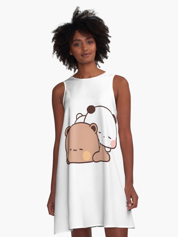 Vestido acampanado for Sale con la obra «Cute bubu y dudu están durmiendo»  de Collins Gonzales