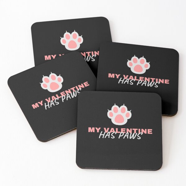 Item preview, my valentine has paws funny Valentines day gift for girlfriend, women, wife, dogs lover designed and sold by Mehdi Art.