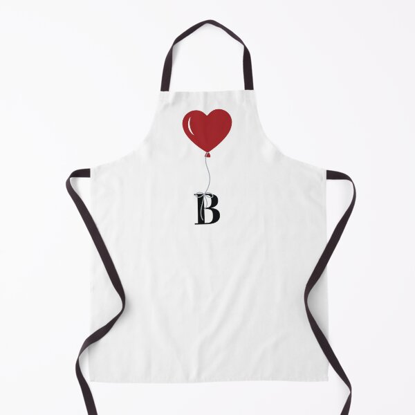 Item preview, Red Heart Balloon with black letter B Valentine's day Monogram designed and sold by KateBilous.