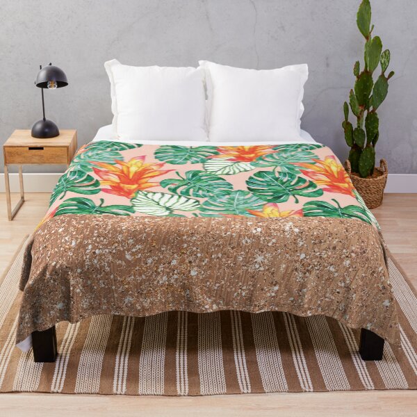 Item preview, Peach tropical rose gold designed and sold by peggieprints.