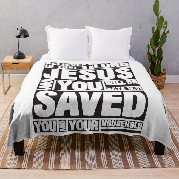 Item preview, Acts 16:31 Believe in the Lord Jesus designed and sold by plushism.