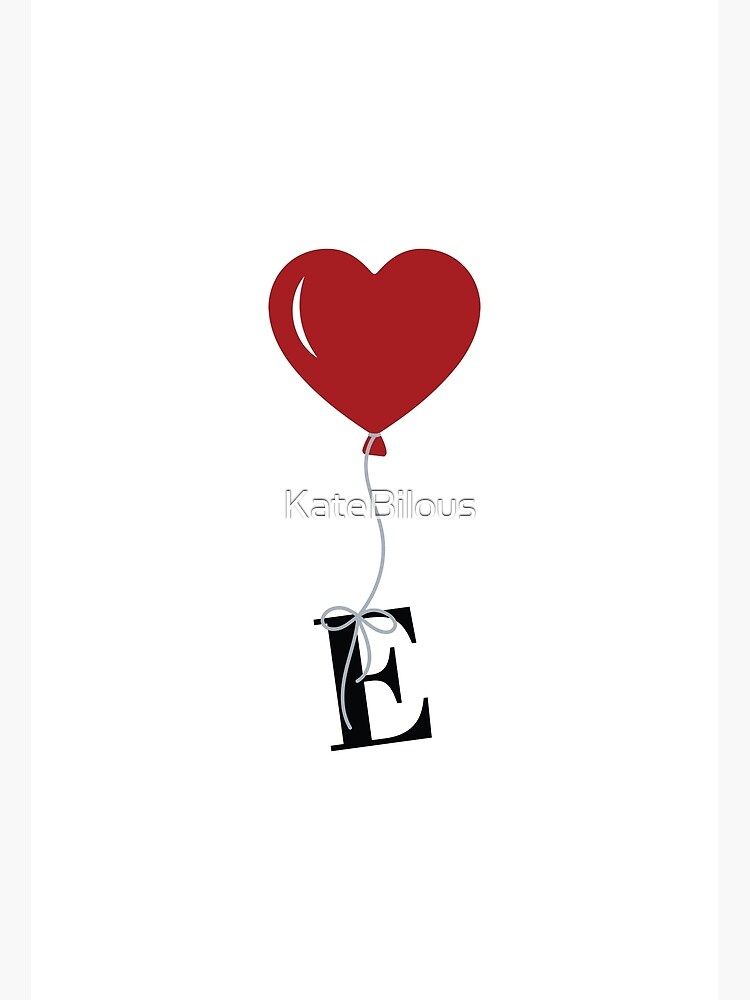 Letter L Love Heart Monogram | Canvas Print