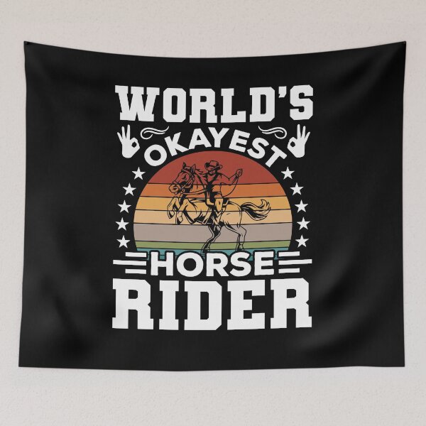 Artikelvorschau, Das okayste Reitershirt der Welt, Lustiges Pferdeshirt, Reitershirt, Pferdeliebhabershirt, Pferdegeschenk, Reiten, Reitergeschenk entworfen und verkauft von aymob.