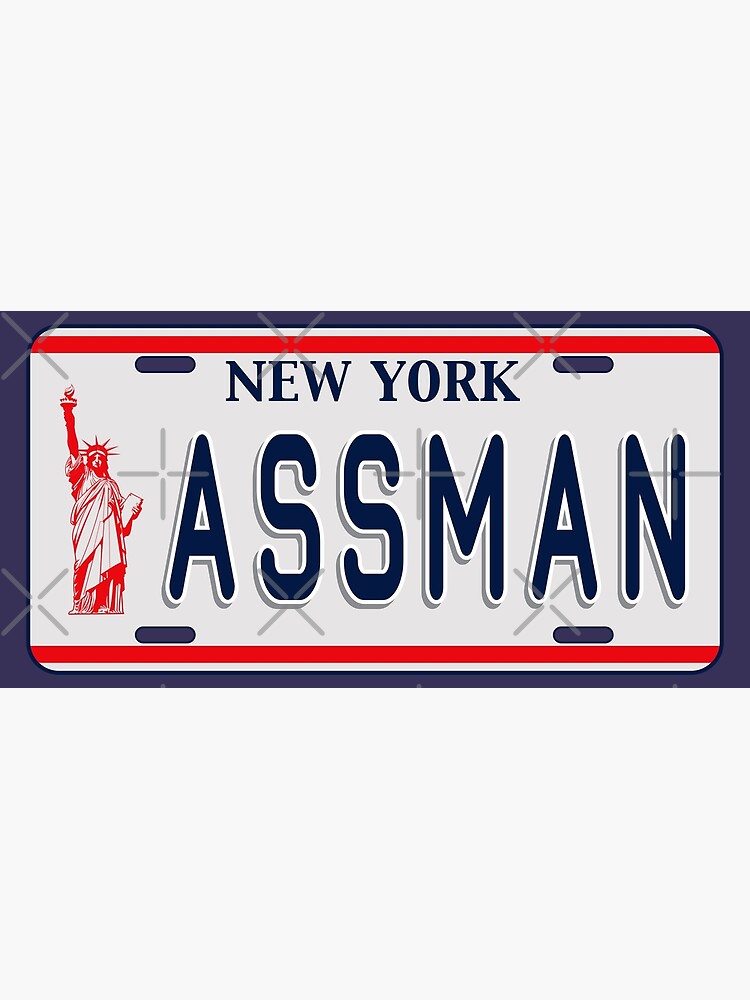 Assman License Plate Poster