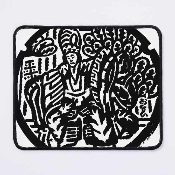 Item preview, Ceremony in Japan depicted on manhole - black designed and sold by mattraski.