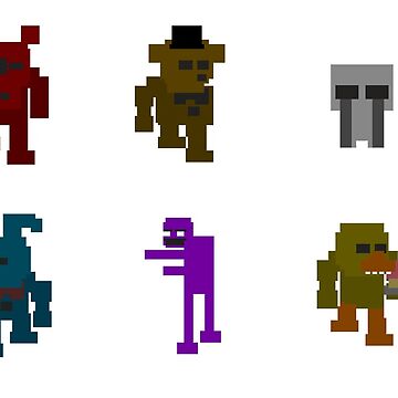 Five Nights at Freddys - Mini-Game Sprites - Set 1 Sticker for