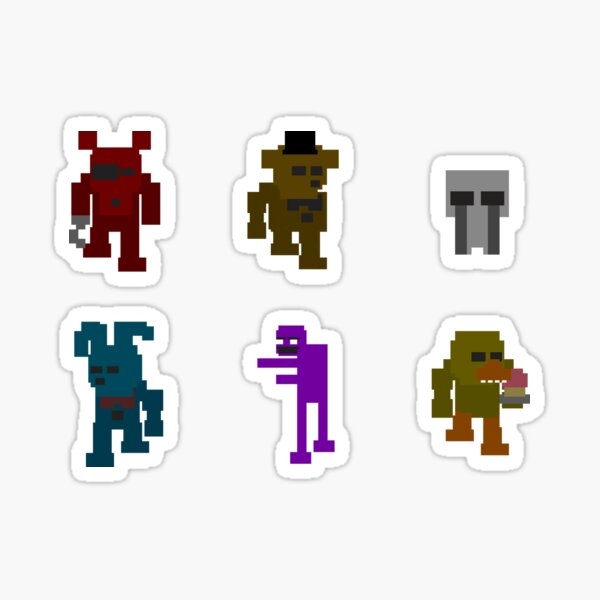 Five Nights at Freddys - Mini-game Sprites Sticker