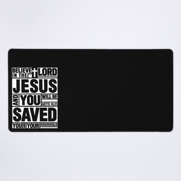 Item preview, Acts 16:31 Believe in the Lord Jesus designed and sold by plushism.