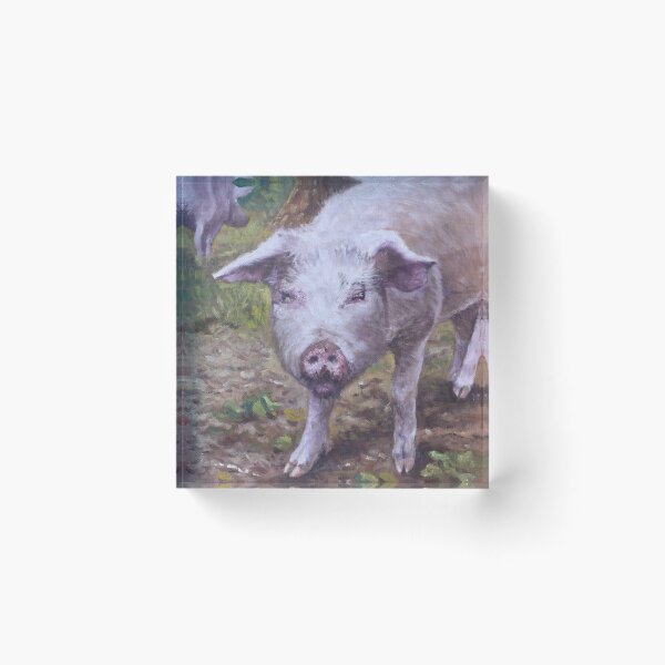Item preview, Pink Pig Portrait designed and sold by martyee.