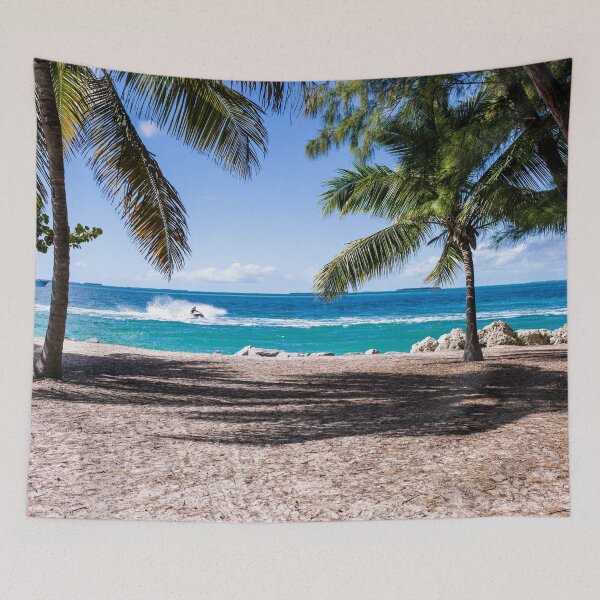 Item preview, Palm Tree By The Beach - Palm Tree And Blue Sky designed and sold by Delandor.