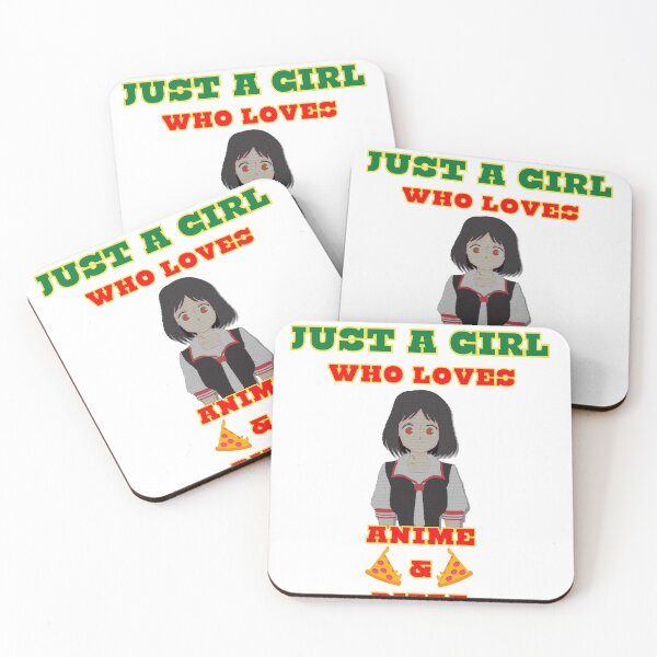 Item preview, JUST A GIRL WHO LOVES ANIME AND PIZZA designed and sold by Innovational.