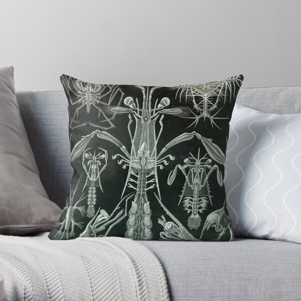Thoracostraca - Ernst Haeckel Throw Pillow