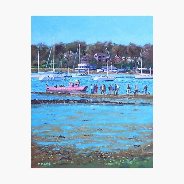 Pink Ferry on the River Hamble Photographic Print