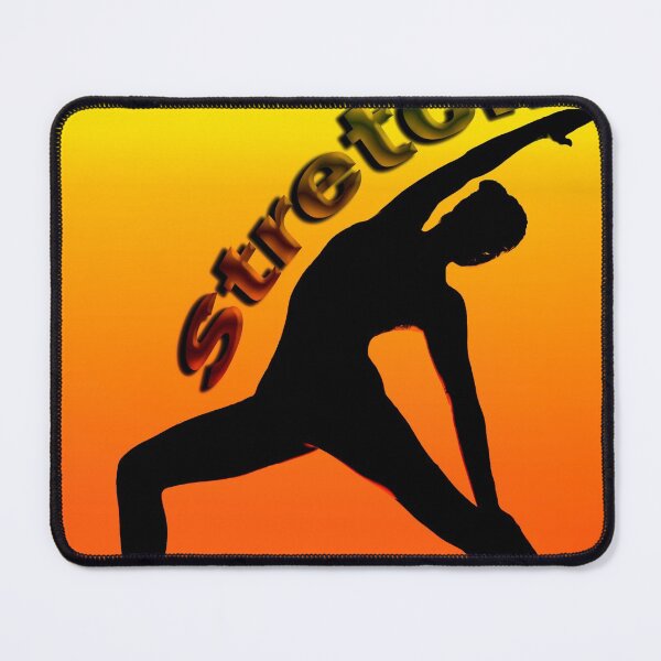 Item preview, Yoga Poses - Yellow and Orange Background Stretch designed and sold by SadSacDesigns.