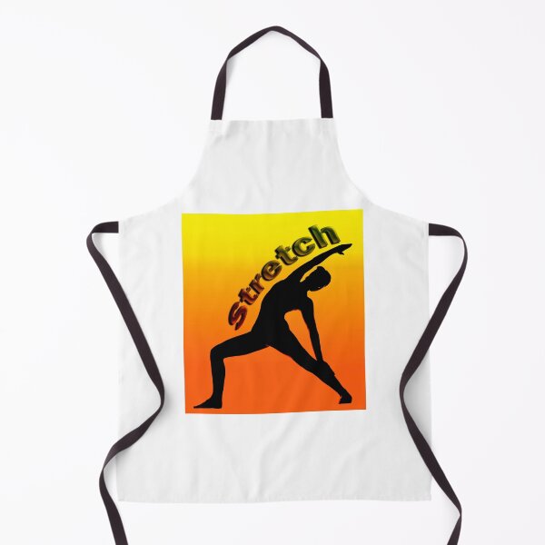 Item preview, Yoga Poses - Yellow and Orange Background Stretch designed and sold by SadSacDesigns.