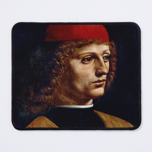 Item preview, The Portrait of a Musician by Leonardo da Vinci - Great Arts designed and sold by InHerits.