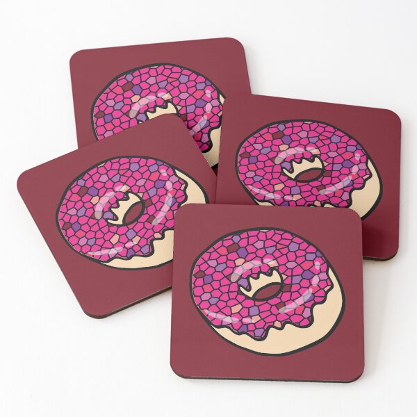 Item preview, Mosaic pattern in a strawberry donut designed and sold by Donutlovers.