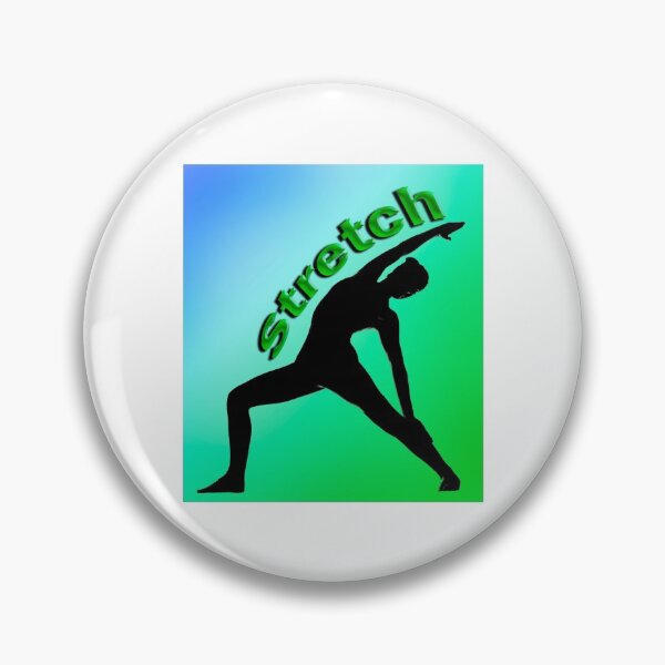 Item preview, Yoga Poses -  Green and Blue Background Stretch designed and sold by SadSacDesigns.