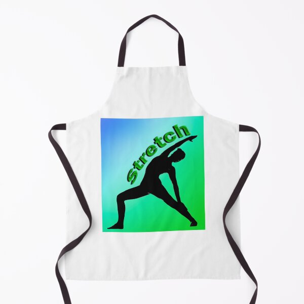 Item preview, Yoga Poses - Green and Blue Background Stretch designed and sold by SadSacDesigns.