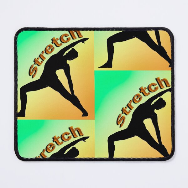 Item preview, Yoga Poses -  Green and Yellow Background Stretch designed and sold by SadSacDesigns.