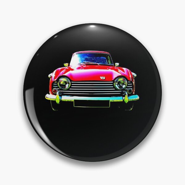 Artikelvorschau, Triumph TR5 britischer Oldtimer der 1960er Jahre, rot entworfen und verkauft von soitwouldseem.