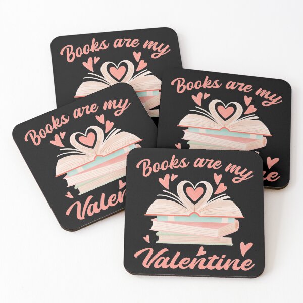 Item preview, Books are My Valentine Cute Hearts Book Lovers Print designed and sold by dass-art.