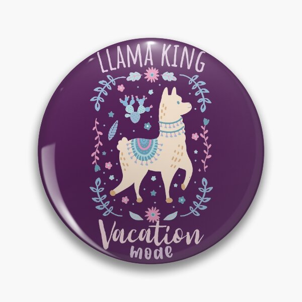 Item preview, Cool llama king está en modo de vacaciones, Cute llama está en modo de vacaciones. designed and sold by NineJuly.