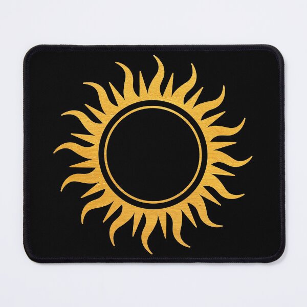 Item preview, Golden sun with golden rays, yoga, mysticism designed and sold by rattob.