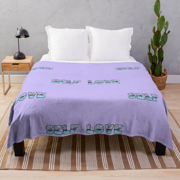 Item preview, Self Love Quote Sunset Typography in Blue and Purple designed and sold by hannahvira.