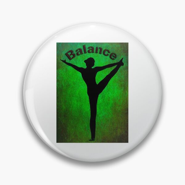 Item preview, Yoga Poses -  Dark  Green Background Balance designed and sold by SadSacDesigns.