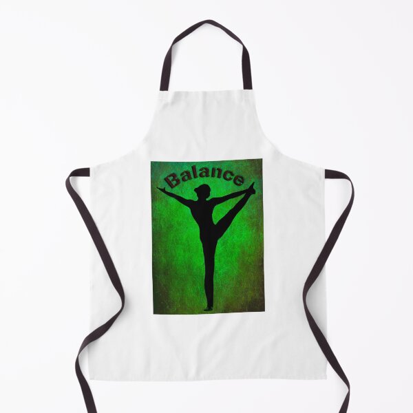 Item preview, Yoga Poses - Dark Green Background Balance designed and sold by SadSacDesigns.