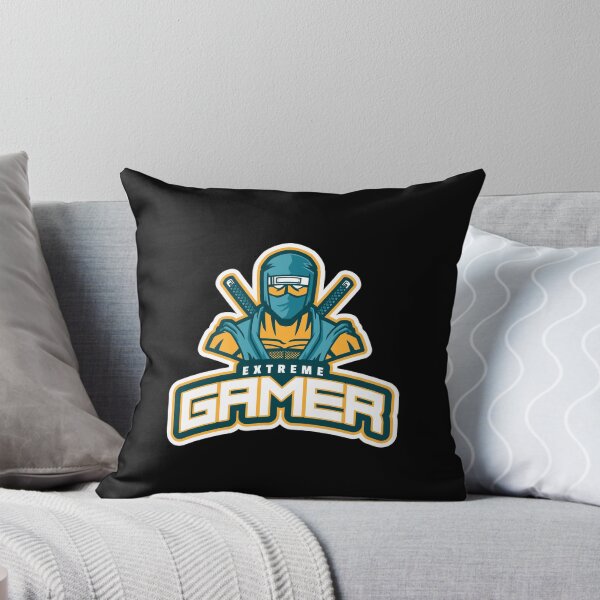 Item preview, Extreme Gamer with Ninja Warrior and two Katanas designed and sold by PRIVARSHU.